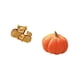 thumbnail image 5 of Escultura de resina de cerdito calabaza, adorno decorativo de animal para estantería moderna, sofá cama, dormitorio, centro de mesa, 5 of 8