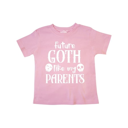 

Inktastic Future Goth Like my Parents with Skulls Gift Toddler Boy or Toddler Girl T-Shirt