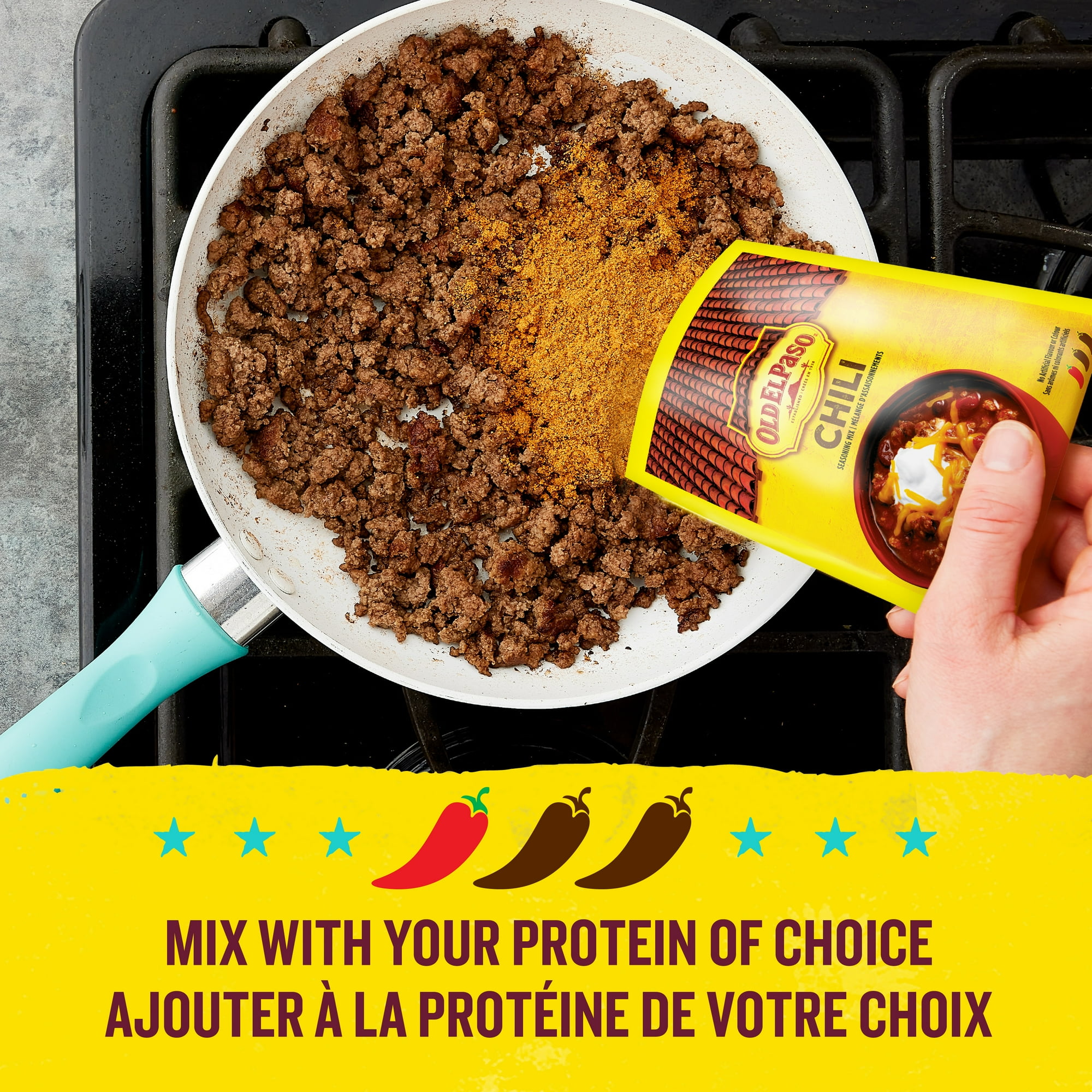 Chilli Con El Paso Chili Recipe Old El Paso Chili Seasoning Mix, 24 G