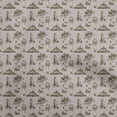 thumbnail image 1 of oneOone Cotton Poplin Brown Fabric Circus Fabric For Sewing Printed Craft Fabric By The Yard 42 Inch Wide-aB, 1 of 5