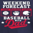 thumbnail image 3 of Instant Message - Weekend Forecast Baseball with Dad - Toddler & Youth Long Sleeve Graphic T-Shirt, 3 of 6