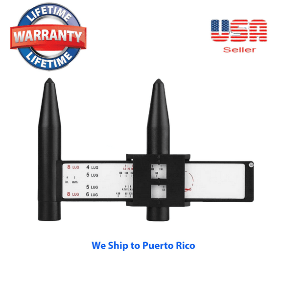 Wheel Bolt Pattern Gauge Tool 4 5 6 8 Lug Pattern Quick Measure Slide Hand Held