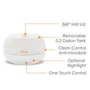 Crane Personal Ultrasonic Cool Mist Tabletop Humidifier 0.2-Gallon For Rooms 160 sq. ft. White