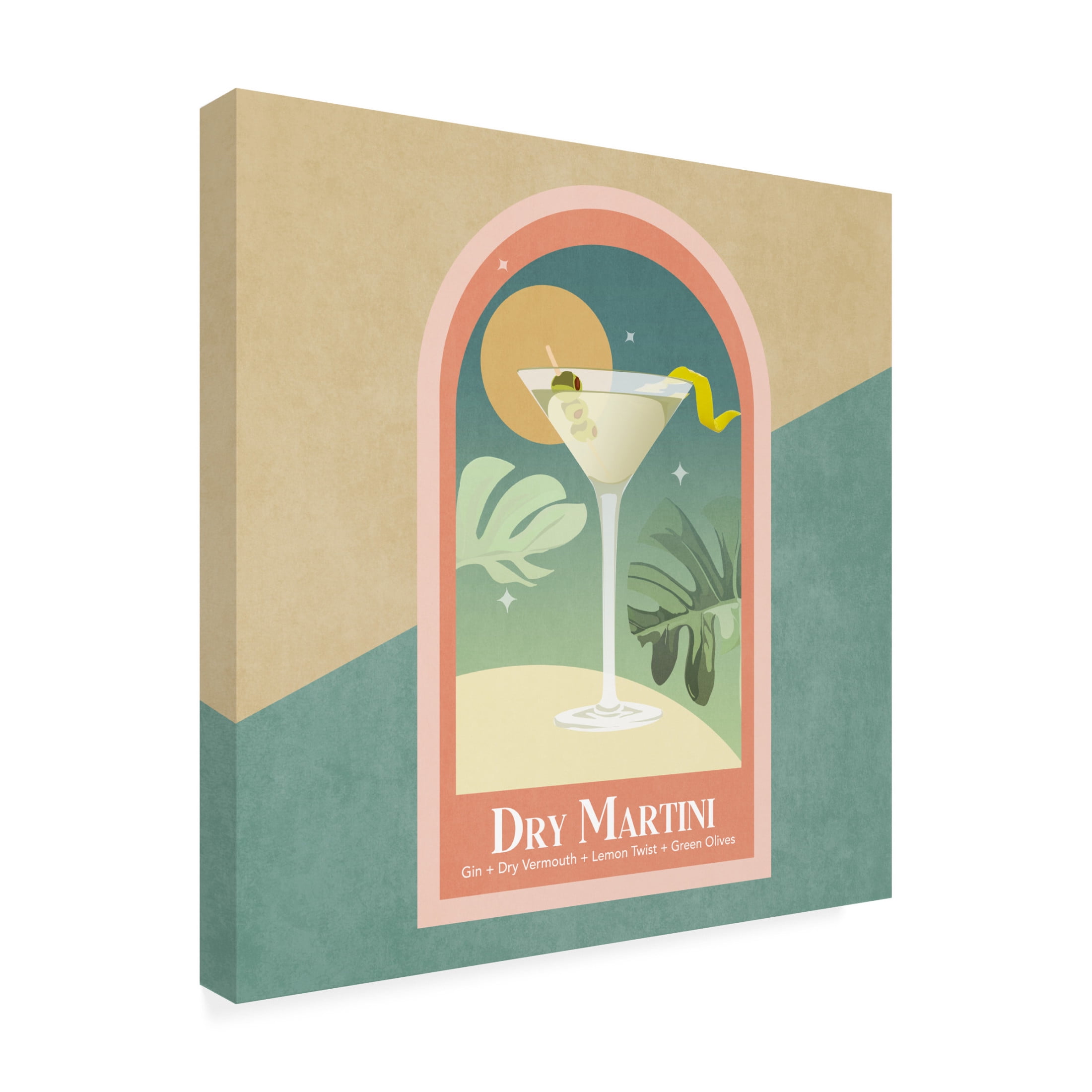 Trademark Fine Art Emel Tunaboylu Kokteyl Dry Martini Canvas Wall Art