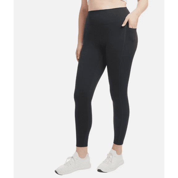 Danskin Women's Lightweight Tights, Black, XXL