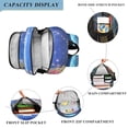 thumbnail image 3 of FORMRS Unisex School Backpack 17" Student Travel Bag with Laptop Compartment, Beautiful Floral Moon, 3 of 7