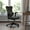 Black Mesh & LeatherSoft, variant on Emma + Oliver High Back Designer White Mesh Executive Ergonomic Office Chair - Adjustable Arms
