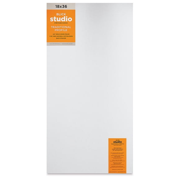 Blick Studio Stretched Cotton Canvas - Traditional Profile, 18" x 36"