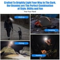 thumbnail image 6 of KANCOKIT Hat with Light, Rechargeable Beanie with Headlamp for Men Women, Four Modes of Adjustment Beanie with Light, Gray, 6 of 7
