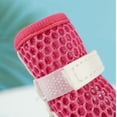 thumbnail image 6 of 2 Pairs Breathable Dog Boots For Small Dogs, Anti-Slip Paw Protector Shoes, Heat Resistant Puppy Booties For Hot Pavement Daily Walking. Purple, 6 of 6