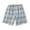 Light Green, variant on Women's Shorts Elastic Waist Washed Checkered With Side Pockets Home Gym Shorts