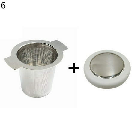 

Farfi 1 Pcs Tea Infuser Fine Mesh Wide Application Stainless Steel Mirror Polishing Evenly Herbal Strainer Household Supplies