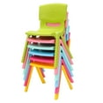 thumbnail image 6 of 6PCS Colorful School Stackable School Chairs with 11inch Seat Height Plastic Classrooms Chairs for Kids Learning Chairs Indoor Outdoor, 6 of 20