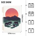 thumbnail image 2 of FORMRS 1-Subject Spiral Notebook 8" x 5" College Ruled 60 Refillable Sheet A5 Hard Cover, Abstract Elephant, 2 of 7