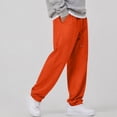 thumbnail image 3 of WULMLEO Men's Baggy Sweatpants with Pockets Drawstring Loose Fit Cuffed Gym Casual Joggers Saffron S, 3 of 6