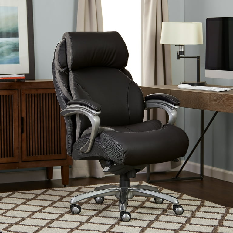 Serta Bonded Leather Big Tall Office Chair with AIR Technology