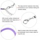 thumbnail image 4 of 10uds Encerado Collar Cordón A Granel, 23 Pulgadas y 2mm Diámetro Collar Cadena Cuerda con Cierre para Colgantes, Pulseras, Joyería Fabricación, Luz Púrpura, 4 of 6