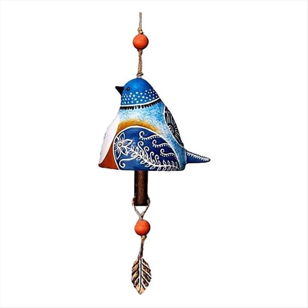 Campana de Canto de Pájaro Decoración de Jardín Campana de Canto de Pájaro Campana de Viento Música Campanas de Viento Colgantes Campanas Canción de Pájaro Campana Colgante,C