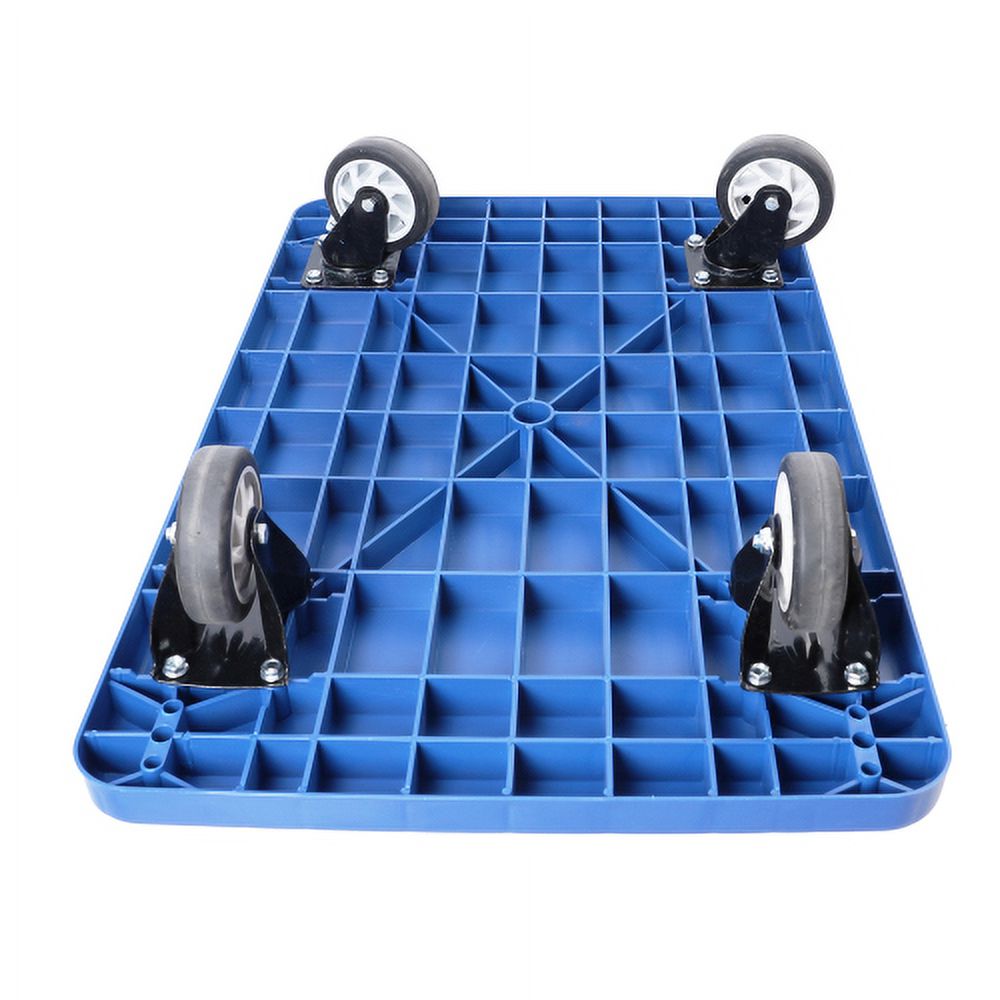Hi-GARDEN,1-YEAR-WARRANTY,35"x23"x34",660 LBS,Foldable,Hand Truck Push Cart Dolly Moving Platform Hand Truck Heavy Duty Space Saving Collapsible Swivel Push Handle Flat Bed Wagon