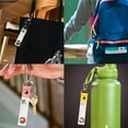 thumbnail image 4 of 8Pcs Personalized Name Tags Hooks 5.1x0.8 Inch Alpaca Theme Backpack Name Tags Flower Labels PU Leather & Cotton Name Tags Cactus Name Tags for Luggage Backpacks Water Bottles, 4 of 6