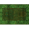 thumbnail image 1 of Ahgly Company Machine Washable Indoor Rectangle Persian Green Traditional Area Rugs, 5' x 7', 1 of 1