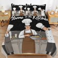 thumbnail image 3 of Kitchen Chef Pattern Duvet Cover Set Bedding Set Polyester Quilt Cover for Bedroom Decoration, 3 of 6