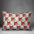thumbnail image 3 of Creative Products Red Floral Pattern - White 14x20 Spun Poly Pillow, 3 of 3