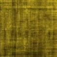 thumbnail image 1 of Ahgly Company Machine Washable Indoor Square Abstract Yellow Contemporary Area Rugs, 7' Square, 1 of 4