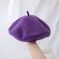 thumbnail image 1 of LinYooLi Ishihara Rimi Hat Vintage British Wool Beret Thick Japanese Painter Hat Korean Version Versatile Pumpkin Hat Girl, 1 of 9