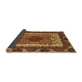 thumbnail image 2 of Ahgly Company Indoor Round Abstract Brown Modern Area Rugs, 4' Round, 2 of 4