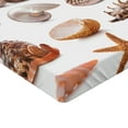 thumbnail image 2 of Ambesonne Colorful Fitted Sheet, Mollusk Summer Holiday, Twin XL Size, Multicolor, 2 of 3