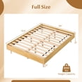 thumbnail image 3 of Costway Full Size Floating Bed Frame with LED Lights, 12 Inch Modern Wood Platform Bed, 3 of 10