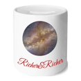 thumbnail image 1 of Yellow Galaxy Universe Illustration Pattern Rich and Rich Bank Saving Box Coin, 1 of 1