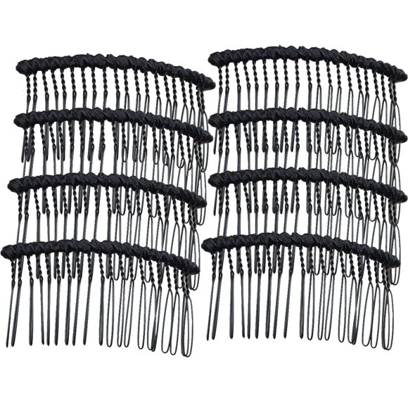 8 peines de metal con 20 dientes para el pelo, peines de alambre simple, peine lateral para bricolaje, peines para velo de novia, accesorios para el cabello para mujeres y niñas, manualidades DIY, col