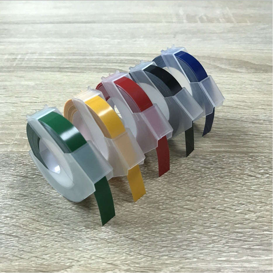 Multi-Color Label Maker Tape Embossing Refill Tape 6mm X 3Meters For MOTEX Dymo 