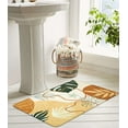 thumbnail image 5 of Abstract Bathroom Rugs Cute Colorful Plant Bath Mat Non-Slip Mid Centry Printed Bath Rugs Soft Velvet Machine Washable Boho Floor Mats Aesthetic Design for Bath Tub Sink Shower, 20x31 inch, 5 of 6