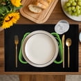 thumbnail image 4 of Green Game Controller Placemats Set of 4, Modern Art Gaming Handheld Black Placemats for Dining Table, Place Mats for Kitchen Tabletop, Waterproof Wipeable Dining Table Mats Set, 4 of 9