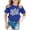 Blue, variant on Back To School Shirt Kids Regular Fit Trendy Prints Kindergarten Shirt for Boys Lightweight School Short Sleeve Top