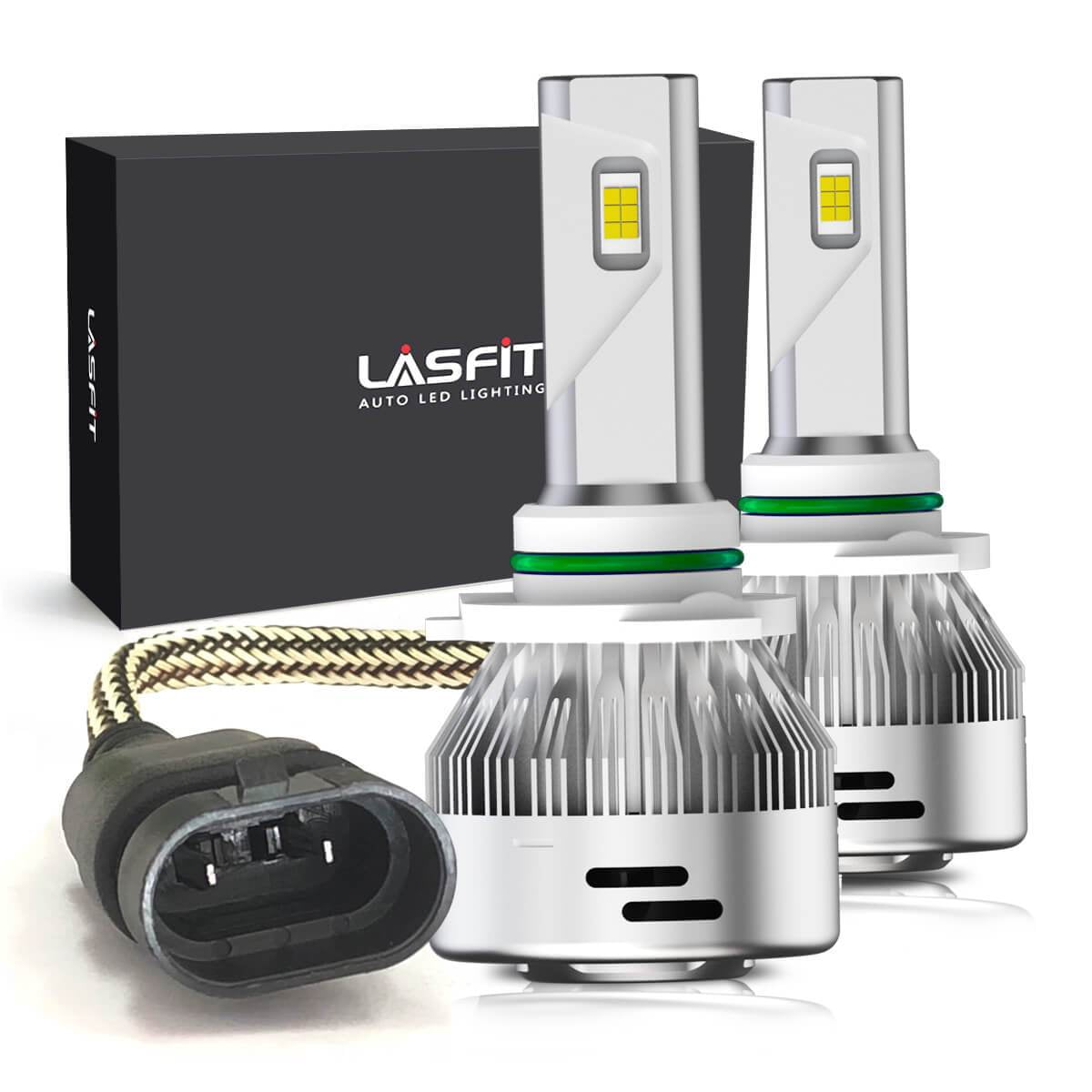 LASFIT H10 9140 9145 LED Fog Light Bulbs Super Bright 72W 7600LM 6000K