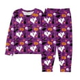 thumbnail image 2 of Kids Girls Halloween Pajamas Set Ghost Pumpkin Print Boys Pajamas Set Long Sleeve Pullover Crewneck Soft Shirts Nightwear with Pants Set Kids Girl Pajamas Size 5T, 2 of 5