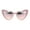 pink, variant on Womens Heart Shape Color Mirror Cat Eye Plastic Groovy Sunglasses Black Blue