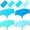Blue, variant on 14 Pack Pastel Disposable Plastic Tablecloths for Parties, Rectangle Table Covers for Baby Shower Wedding Birthday Summer Events, 54 x 108 Inch