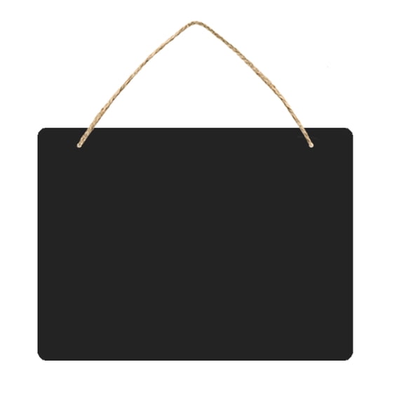 Homoyoyo Hanging Message Writing Board Chalkboard Sign Black 1Pack