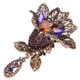 thumbnail image 3 of Broche de flor de aleación, broche de flor, elegante broche de flor, broche de flor de diamantes de imitación, muy recomendado, 3 of 12