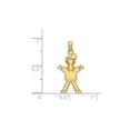 thumbnail image 4 of 14K Yellow Gold Polished Young Boy Charm Pendant Necklace with Chain for Women, 4 of 5