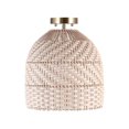 thumbnail image 1 of Novogratz x Globe Artessa 1-Light Flush Mount Ceiling Light, Matte Brass, Cream Rattan Shade, 1 of 9