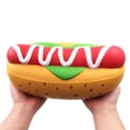 thumbnail image 2 of JAKANYQ Squeezable Jumbo Giant Hot Dog Slow Rising Scented Stress Relief Toys, 2 of 4