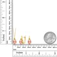 thumbnail image 2 of Gem Stone King 18K Yellow Gold Plated Silver Yellow Peach Nano Morganite and Green Peridot Pendant and Earrings Jewelry Set for Women (6.07 Cttw, Gemstone Birthstone, with 18 inch Chain), 2 of 4