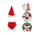 thumbnail image 5 of Pet Dog Christmas Scarf Hat Set Soft Comfortable Winter Neck Warmer Scarf Christmas Party Dress Up Clothes, 5 of 9