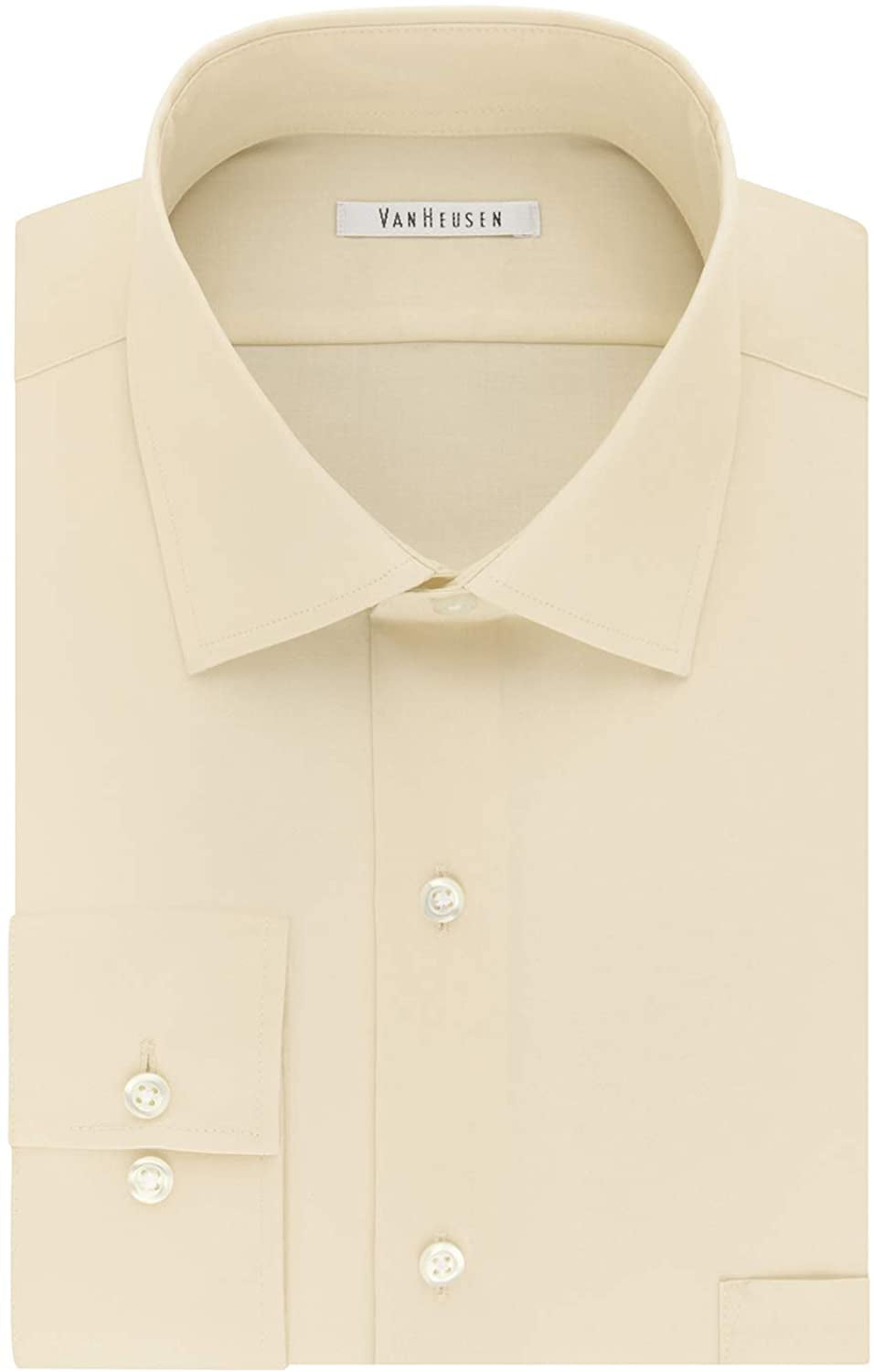 Big and Tall Van Heusen Men's TALL FIT Dress Shirts Flex Collar Solid 